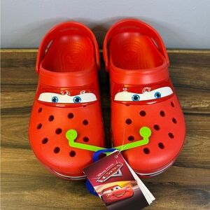 CROCS Red Kids Lightning McQueen Character Clogs